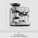 Sage - The Barista Touch Impress - Machine à Café avec Mousseur Automatique, Moulin Intégré & Fonction Cold Brew - Dosage Intelligent, Tassage Assisté - Nougat aux Amandes - 6