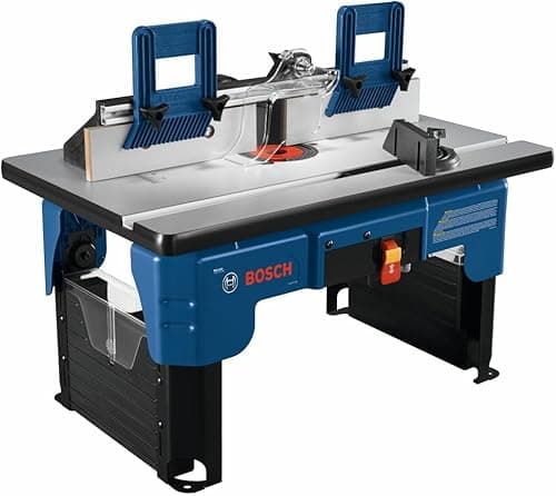 Bosch RA1141 26 in. x 16-1/2 in. Laminated MDF Top Portable Jobsite Router Table with 2-1/2 in. Vacuum Hose Port