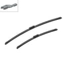 Bosch Wiper Blade Aerotwin A295S, Length: 600mm/400mm – Set of Front Wiper Blades - Only for Left-Hand Drive (EU), hinten - 2