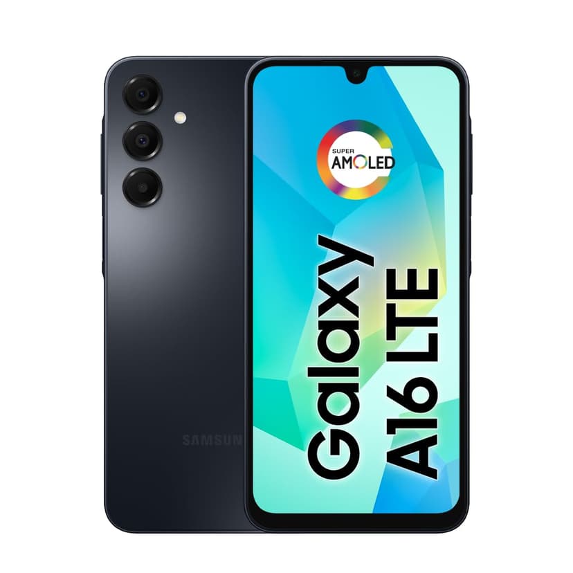 Samsung Galaxy A16 Téléphone Portable, 128 Go + 4 Go de RAM, Appareil Photo jusqu'à 50 MP, écran de 6,7", NFC, IP54, Batterie 5000 mAh – Noir - 1
