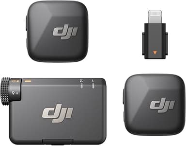 DJI Mic Mini (2TX + 1 RX + Adaptateur Lightning) pour iPh…