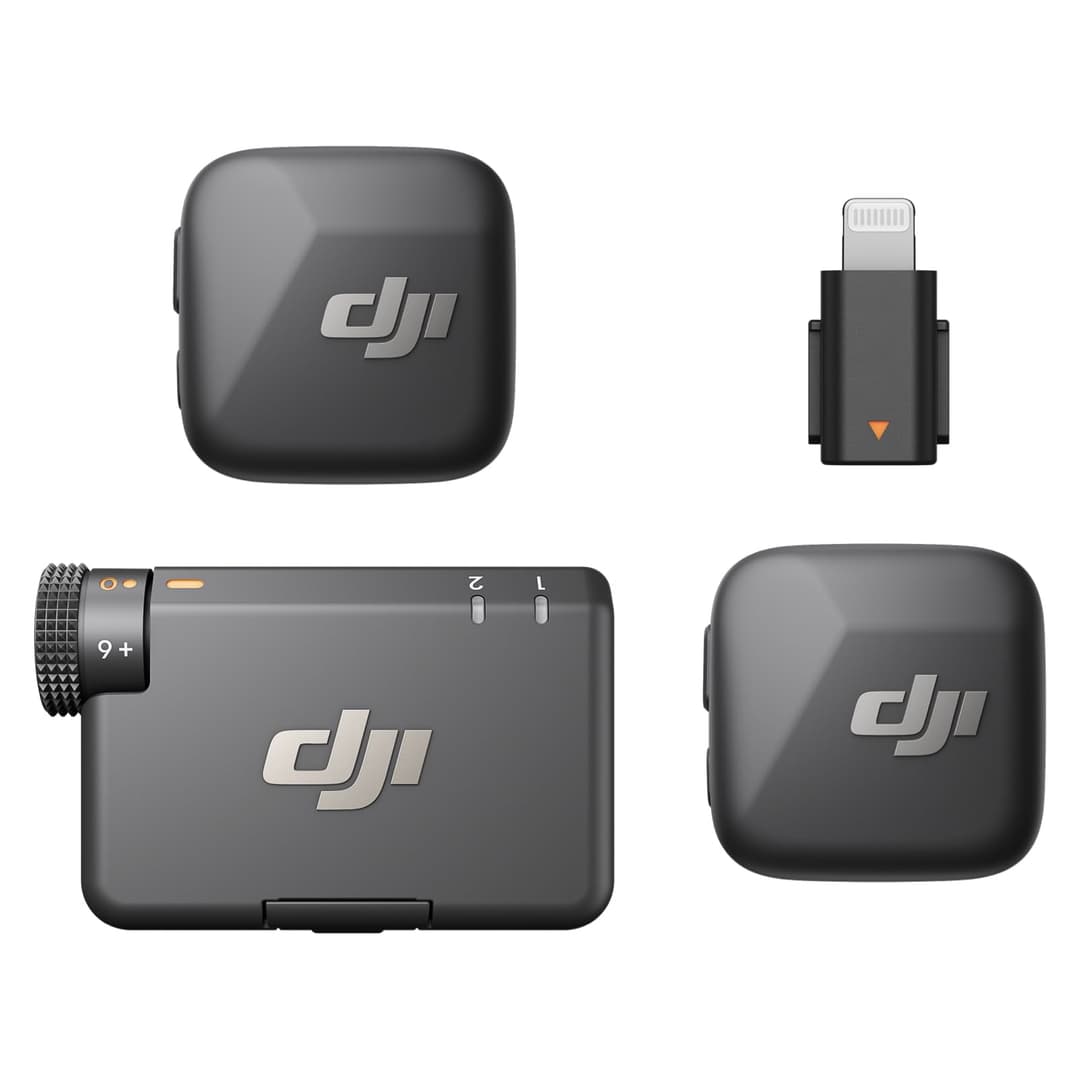 DJI Mic Mini (2TX + 1 RX + Lightning Adapter) for iPhone,…