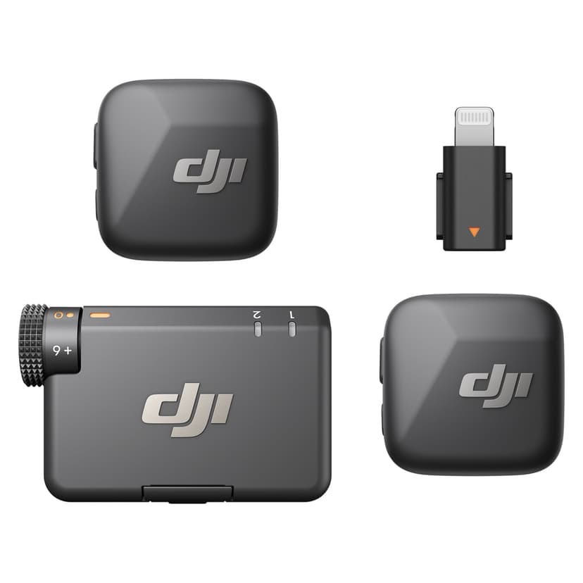 DJI Mic Mini (2TX + 1 RX + Lightning Adapter) for iPhone,… - 1