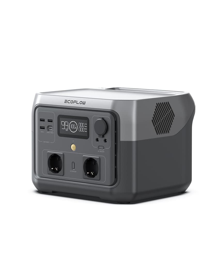 ECOFLOW Portable Power Station RIVER 2 MAX, 512Wh LiFeP04 Battery/ 1 Hour Fast Charging, Up To 1000W Output, Solar Generator (Panel Not Inc.) for Outdoor Camping/RVs/Home Use - 1
