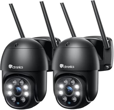 Ctronics 4MP Caméra Surveillance WiFi Extérieure, 2.4/5Gh…