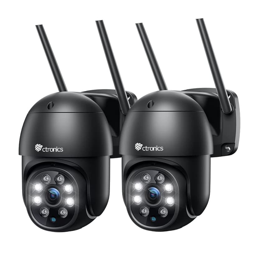 Ctronics 4MP Caméra Surveillance WiFi Extérieure, 2.4/5Gh… - 1