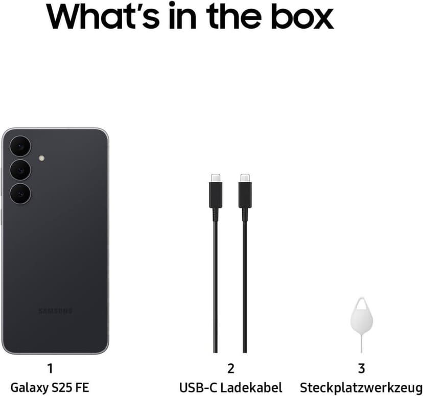 Samsung Galaxy S25 FE S731 5G Dual Sim 8GB RAM 256GB - Jetblack [Energieklasse B] (SM-S731BZKGEUE) - 3