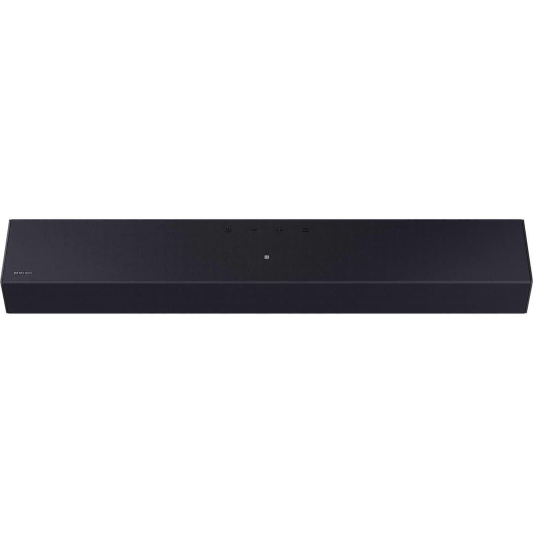 SAMSUNG HW-B400F/ZF Sound Bar, 2.0ch Woofer Integaod, Game Mode, Bluetooth Multiple Connection, Black