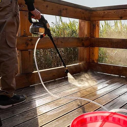 WORX WG633E.9 Hydroshot Cordless Pressure Washer 20V - 56 Bar Max. Pressure - Multifunctional for Cleaning & Watering - Powerful Brushless Motor - 5-in-1 Pressure Nozzle - without Battery & Charger - 2