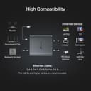 TP-Link EH210 Gigabit Ethernet Splitter 1000Mbps Gigabit Speed 1 to 2 Compatible with Cat 8/7/6/5/5 Ethernet Cables, Aluminium Alloy Casing, Plug & Play - 7