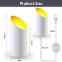 Adiwo Spot LED Uplight, Spot de Sol, 2 Pcs Blanc Lampes de Sol LED pour Un Éclairage d'Accentuation d'Ambiance, Lampadaires Plafonniers Lampadaire Dimmable Jaune Chaud Naturel Lumière Blanc Froi - 2