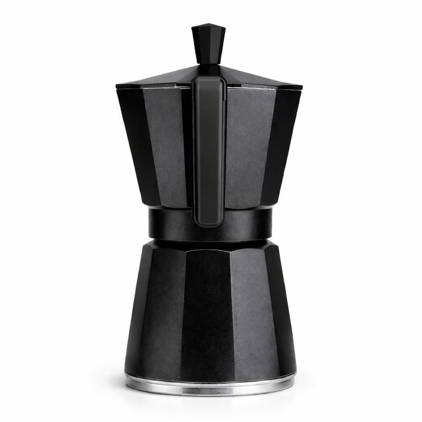 WECOOK! Luccia Italian Coffee Maker, Induction, Aluminium, Express, 1 – 3 Cups Coffee, Suitable for All Kitchens, Black, Silicone Seal Seal, Safety Valve. - 6