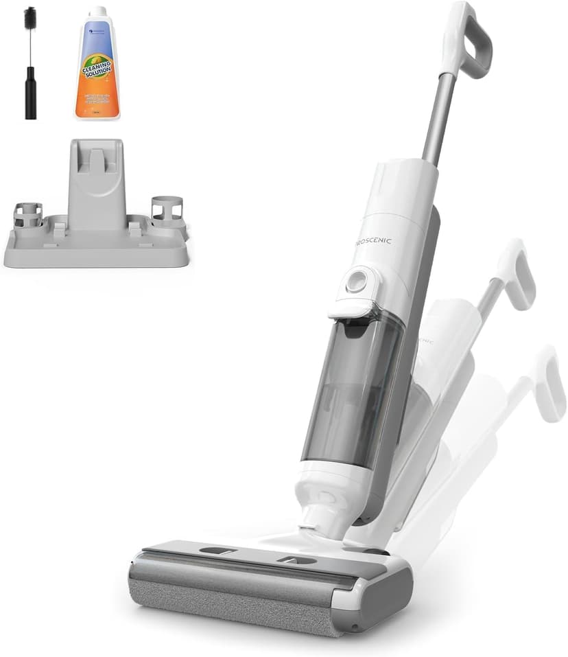 Proscenic F10 Ultra+ Cordless Vacuum Cleaner, 60 Mins Cordless Wet and Dry Vacuum Cleaner, Lightweight Water and Dust Vacuum Cleaner, Floor Washer, Self-Cleaning, 1.3 L, Cleaning Angles, Edges, Hard - 1