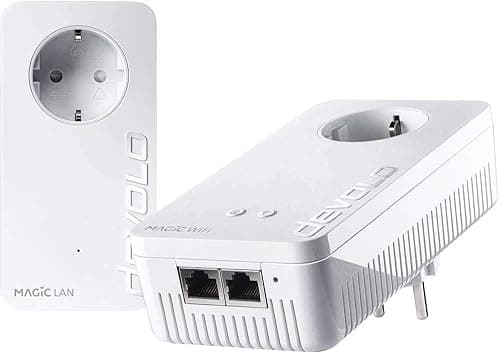 Devolo Magic 1 Wifi Starter Kit 1200 Mbit/s Collegamento Ethernet Lan WI-Fi Bianco 2 Pz (devolo Magic 1 Wifi - Starter Kit - Br)