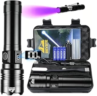 High Power LED Flashlights, 30000 Lumen Rechargeable LED …