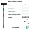 VONROC Window Cleaner with Telescopic Rod 4.6 m - Car Wash Brush with Handle, Professional Window Wiper with Washing Brush for Windows, Solar System - Includes Brush, Hose, Soap Dispenser - 5