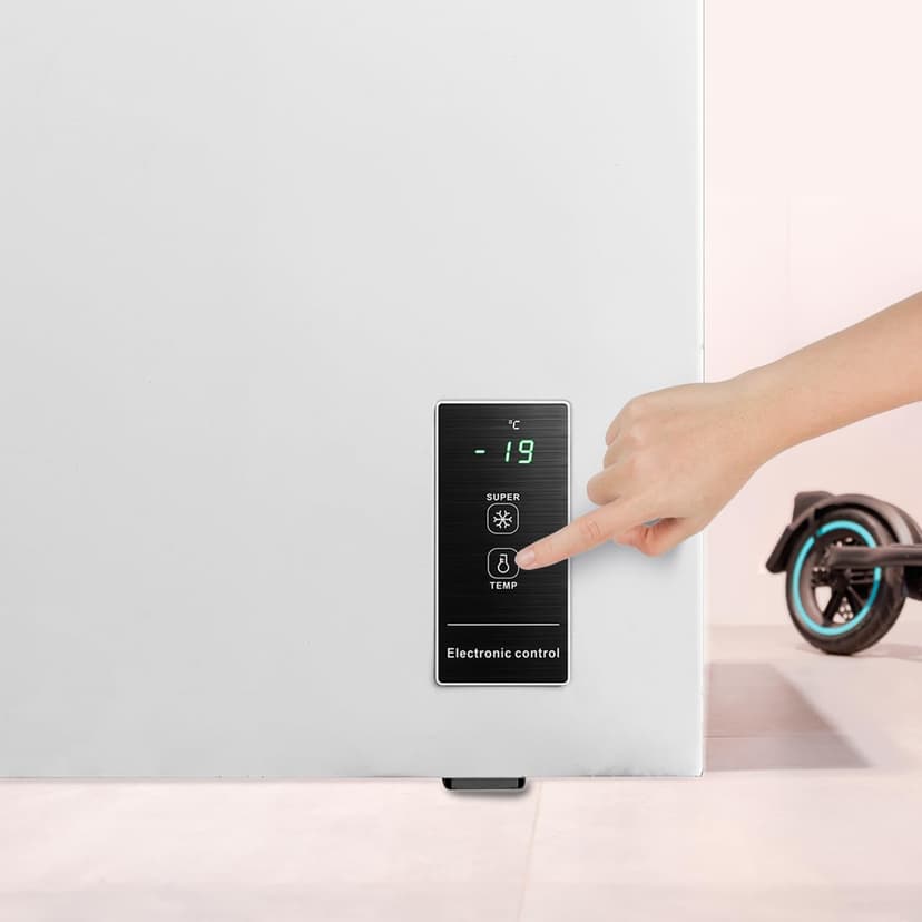 Cecotec Congélateur Coffre 198L Bolero CoolMarket Chest 198P White E. Panier, Contrôle Électronique LED, UltraContact D-Cool, Double Fonction, Porte ZeroG (80º-30º), Congélation Rapide, Compact - 7