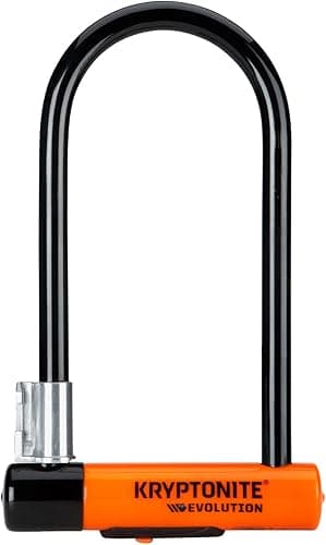 Kryptonite Evolution Standard Bike U-Lock, Heavy Duty Anti-Theft Bicycle U Lock, 14mm Shackle with Mounting Bracket and Keys, High Security Lock for Bicycles Scooters