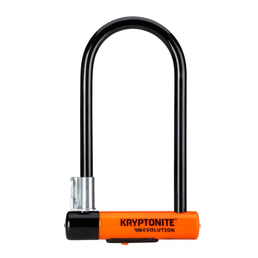 Kryptonite Evolution Standard Bike U-Lock, Heavy Duty Anti-Theft Bicycle U Lock, 14mm Shackle with Mounting Bracket and Keys, High Security Lock for Bicycles Scooters - 1