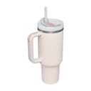 STANLEY 1913 Quencher H2.0 FlowState Mug Isotherme avec Paille 1.2L - Froid Pendant 11 Heures - Glacé Pendant 48 Heures - Thermos Lavable au Lave-Vaisselle - Gourde Inox Sans BPA - Rose Quartz - 4
