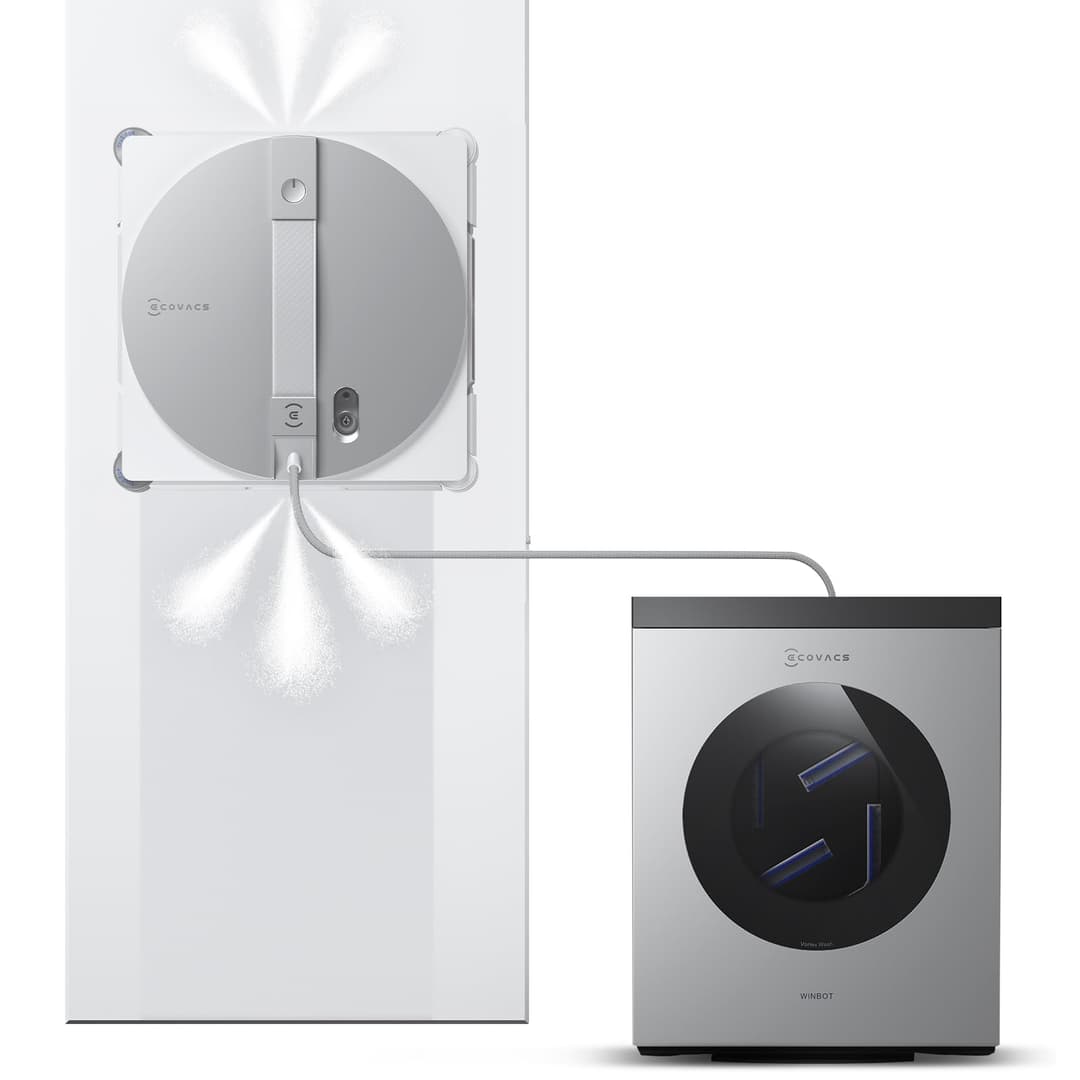 ECOVACS WINBOT W3 Omni Robot Nettoyeur de vitres avec Sta…