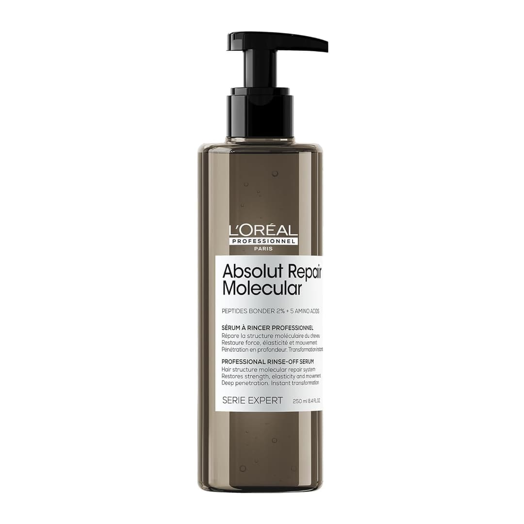L'OREAL PROFESSIONNEL - Sérum Réparateur à Rincer - Traitement Moléculaire & Instantané - Tous types de Cheveux Abîmés - Restaure la Force - Formule Brevetée - Absolut Repair Molecular - 250ml