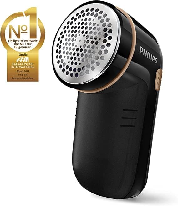 Philips Fabric Shaver – Fast Pill Removal, 8800 RPM, Large Blade Surface, 3 Mesh Hole Sizes, Safe on All Fabrics, Easy Clean Container, 2 AA Batteries, Compact Design (GC026/80) - 2