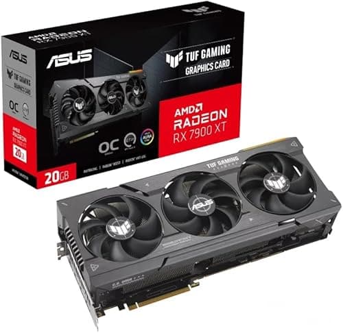 ASUS TUF Gaming AMD Radeon RX 7900 XT OC Edition 20GB GDDR6 Graphics Card (PCIe 4.0, 20GB GDDR6, HDMI 2.1a, DisplayPort 2.1)