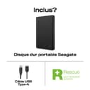Seagate Portable Drive 1TB, External Hard Drive, Dark Grey, for PC Laptop and Mac, Data Rescue Services, Amazon Exclusive (STGX1000400) - 3