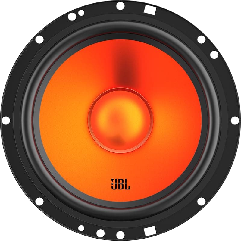 JBL Stage1 62CF GEN2 6.5" (165 mm) Component Car Speakers delivering 80W RMS and 640W Peak Power, 4 Ohm Impedance, Plus One™ Woofer Cone and Edge-Driven Silk Dome Tweeters for Clear JBL Sound - 2