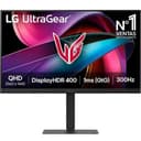 LG Ultragear 27G640A-B.AEUQ 27 Inch Gaming Monitor - IPS Panel FHD (2560 x 1440), 1ms GtG 300Hz, VESA DisplayHDR 400, DCI-P3 95%, AMD FreeSync Premium, DisplayPort 1.4, HDMI 2.1, Tilt - 1