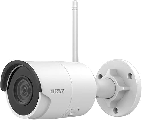 Delta Dore Caméra de surveillance extérieure connectée Tycam 2100 - Système de sécurité | sans abonnement | détection de mouvement | Garantie 5 ans | Sécurité - 6417007