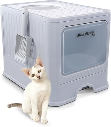 Mobiclinic® Pets, Covered Cat Litter Box, Removable Drawe…