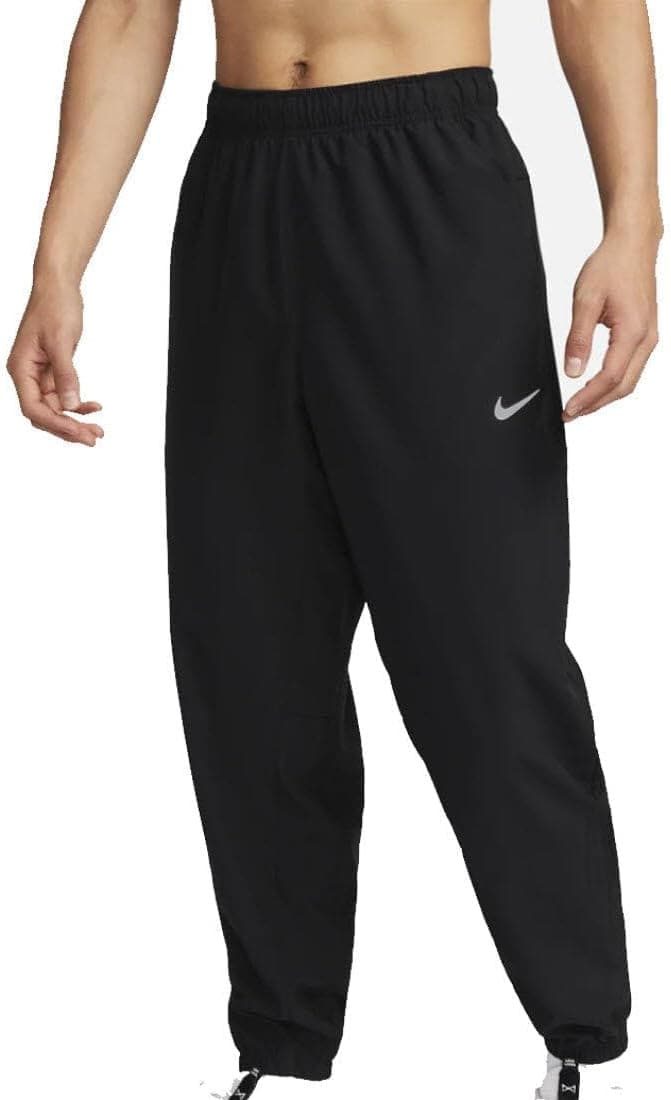 NIKE FB7497-010 M NK DF Form Pant TPR Pants Men's Black/Black/Slicctive Silv Size M - 1
