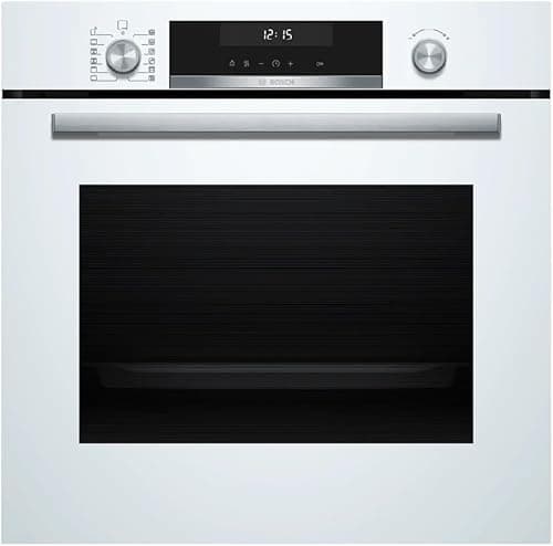 Bosch - 6 Series 6 Multifunction Pyrolytic Oven, 60 cm wide, Air Fry, Home Connect, White, HBG578EW7