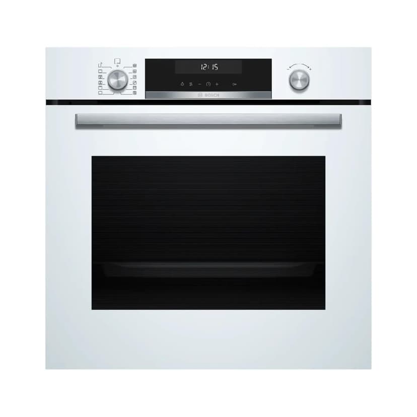 Bosch - 6 Series 6 Multifunction Pyrolytic Oven, 60 cm wide, Air Fry, Home Connect, White, HBG578EW7 - 1