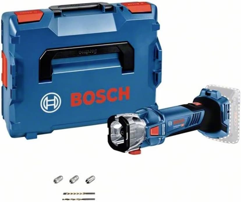 Bosch Professional 18V System Cordless Rotary Tool GCU 18V-30 (30,000 min⁻¹ brushless Motor, incl. 3X Collet, 1x extr. Adapter, 1x Spiral and 1x multip. Cutter, L-BOXX, Without Battery/Charger) - 1