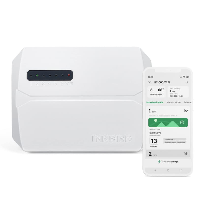 Inkbird Programmateur Arrosage WiFi 6 Voies, Minuterie Ir… - 1