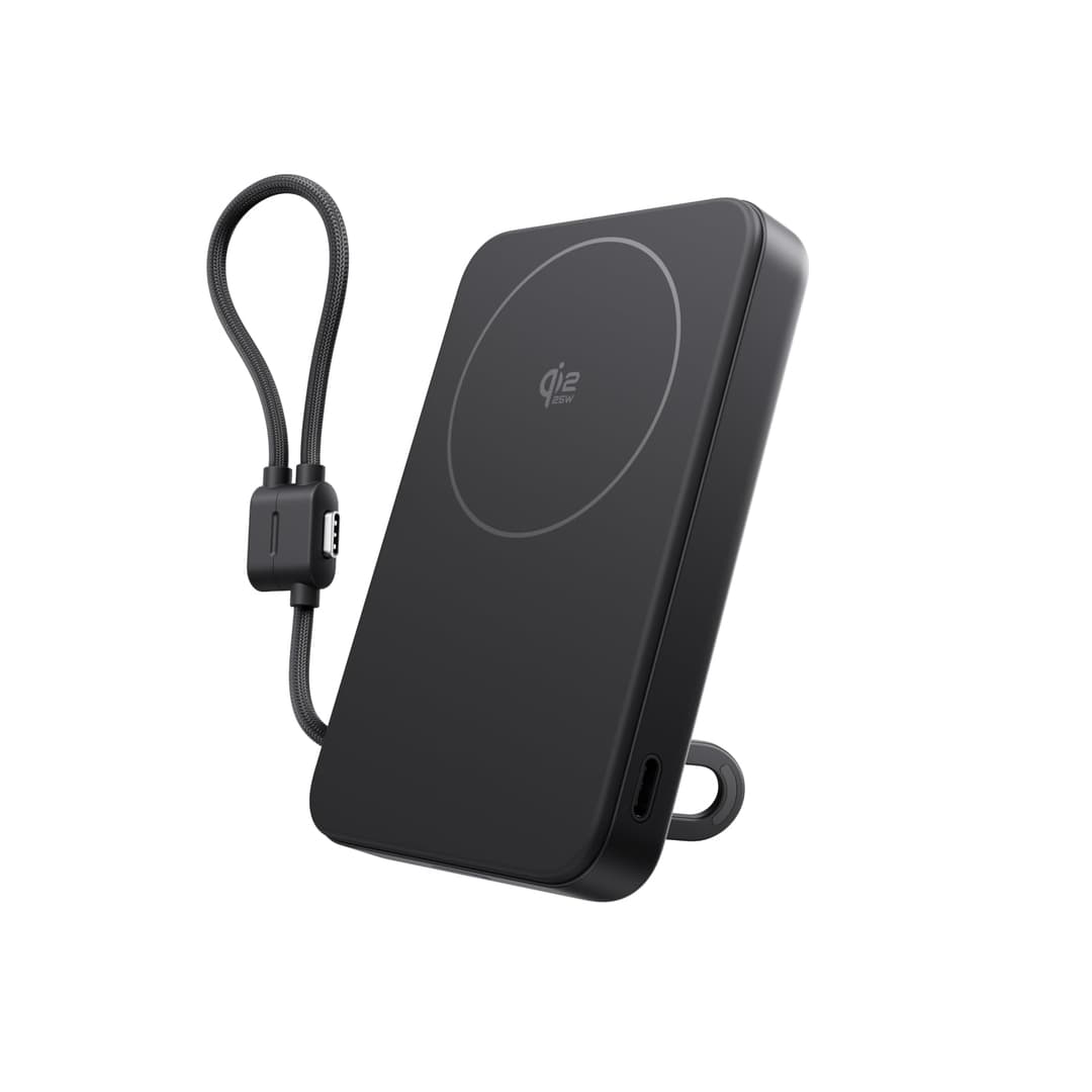 EcoFlow Rapid Mag Qi2.2 Magnetic Powerbank 10000mAh 25W with USB C Cable 36W, Qi2.2 Certified External Battery Magnetic Wireless Power Bank Fast Charger for iPhone 17/16/15 Pro Max Black