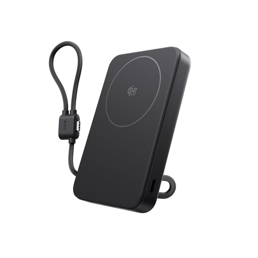 EcoFlow Rapid Mag Qi2.2 Magnetic Powerbank 10000mAh 25W with USB C Cable 36W, Qi2.2 Certified External Battery Magnetic Wireless Power Bank Fast Charger for iPhone 17/16/15 Pro Max Black - 1