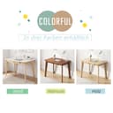 IOTXY Wooden Small Desk with Drawers - Home Office Computer Desk, Walnut, 80 cm - 6