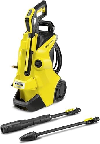 Kärcher K 4 Power Control High Pressure Washer, Pressure: max. 130 bar, Flow rate: 420 l/h, Surface area: 30 m²/h, Water Filter, Weight: 11.5 kg, Hose and High Pressure Gun, Rotabuse, Lance