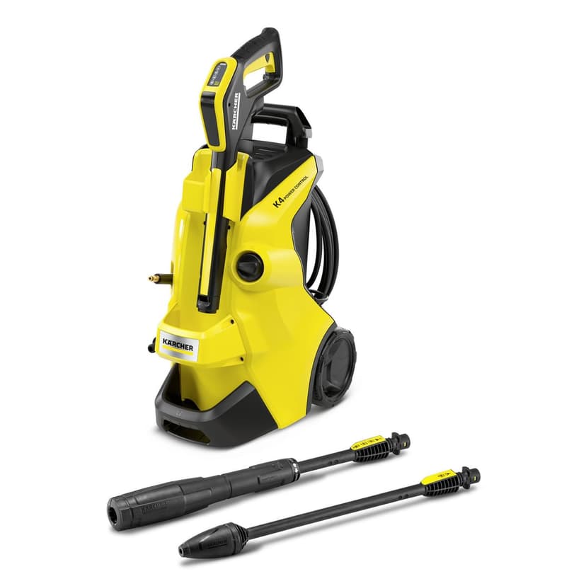 Kärcher K 4 Power Control High Pressure Washer, Pressure: max. 130 bar, Flow rate: 420 l/h, Surface area: 30 m²/h, Water Filter, Weight: 11.5 kg, Hose and High Pressure Gun, Rotabuse, Lance - 1
