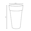 EDA Plastiques Toscane 13637 G. ANT SX2 Vase 20 x 80 cm XXL - 2