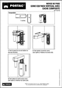 Hinge equ' Stainless Steel Vertical Door Hinge with Mini Composite, Black 9005 - 4