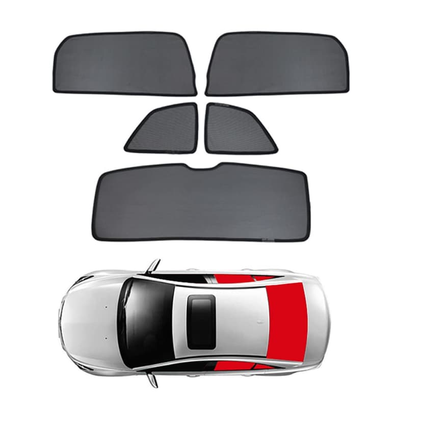 GCcv Car Window Shade For Kids Side Window Sun Shade For Kadjar 2015-2022 Magnetic Curtain Sun UV Protection Covers For Baby Sleeping Auto Accessories,Rear+Triangular+Back-windscreen-5PCS - 2