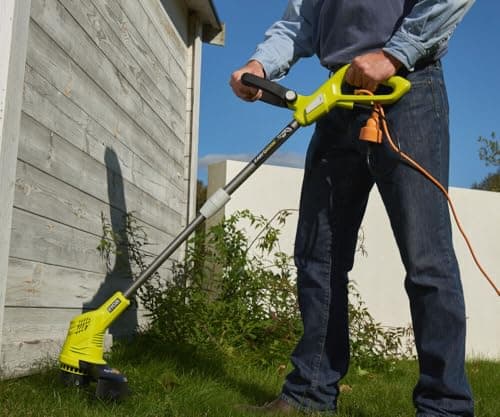 RYOBI - Coupe-Bordures Filaire RLT4125 – 400W, Coupe Ø25 cm, Fil 1,6 mm, Poignée Réglable – Idéal Petits Jardins, Bordures, Massifs et Talus - 2