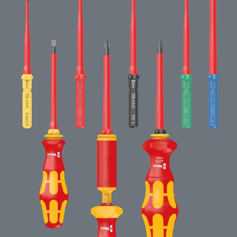 Wera 05135870001 Kraftform Kompakt W 2 Wartung Screwdriver Set, Red - 5