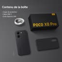 POCO X8 Pro, Smartphone 8+256 GB, Flagship Dimensity 8500-Ultra, 6500mAh (typ) battery, ultra-bright AMOLED display, 50MP Sony IMX882 with OIS, Black, 1 year extra warranty, Charger Not Included - 5