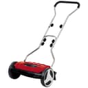 Einhell GE-HM 38 S Handheld Lawnmower (38 cm Cutting Width, 4-Level Cutting Height Adjustment, without Drive, for up to 250 m², 5 Cutting Blades Made Steel), Black/Red - 1